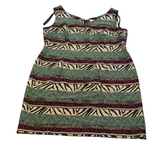 Kathie Lee Collection Multi-Print S/L V-Neck Dress Size 12 - Picture 16 of 16